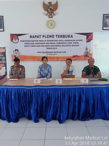 Rapat Pleno Terbuka Kelurahan Madiun Lor